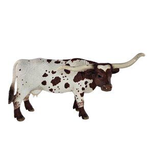 Schleich Texas Longhorn Cow Cattle #13685 Farm Life Realistic Animal Toy Figure